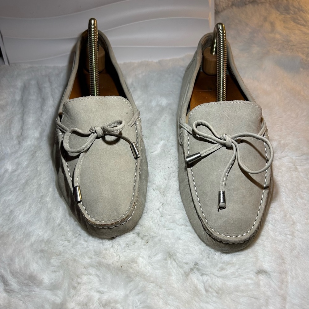 Mercanti Florentini  Womens Driving Moccasin Shoe Size 10B Stone Leather Shoes